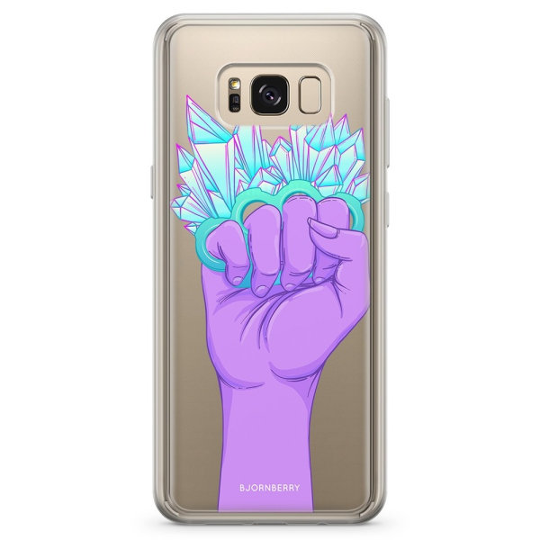 Bjornberry Skal Hybrid Samsung Galaxy S8 - Kristaller & Hand
