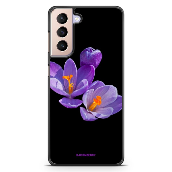 Bjornberry Skal Samsung Galaxy S21 - Lila Blommor