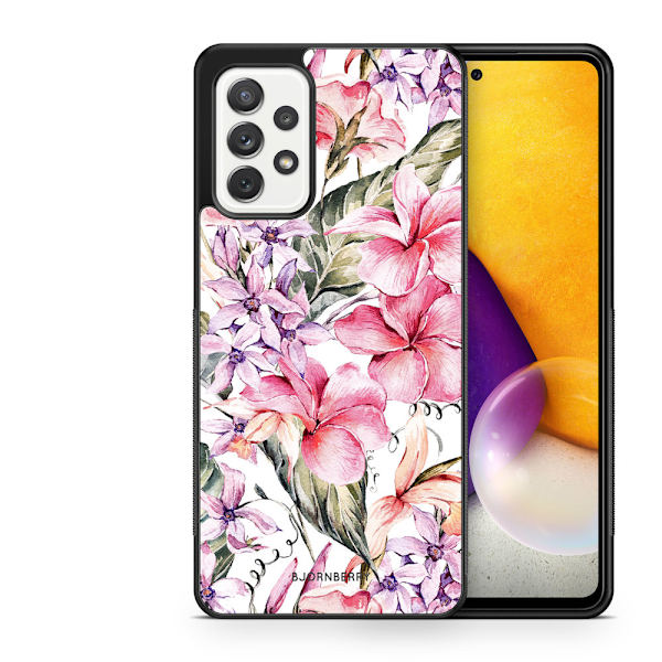 Bjornberry Skal Samsung Galaxy A52/A52s 5G -Vattenfärg Blommor