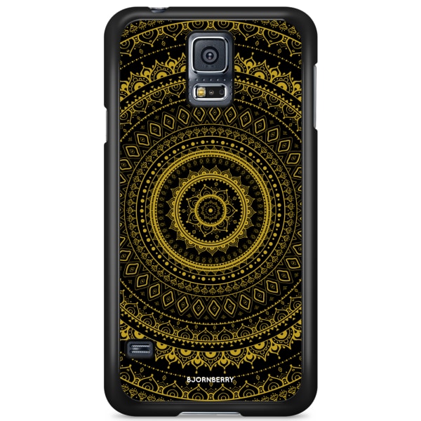 Bjornberry Skal Samsung Galaxy S5/S5 NEO - Svart Guld Mandala