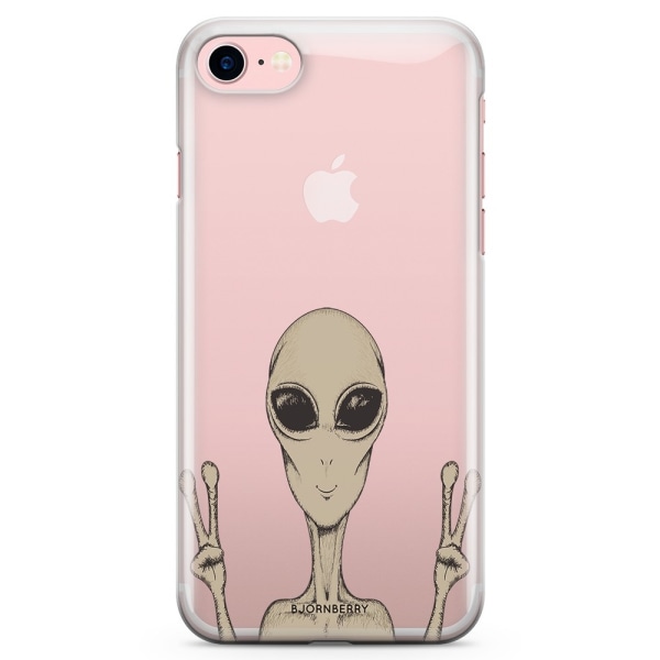Bjornberry iPhone 7 TPU Skal - Peace Alien