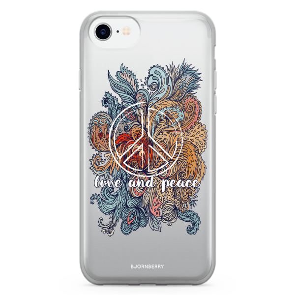 Bjornberry Skal Hybrid iPhone 7 - Love and peace