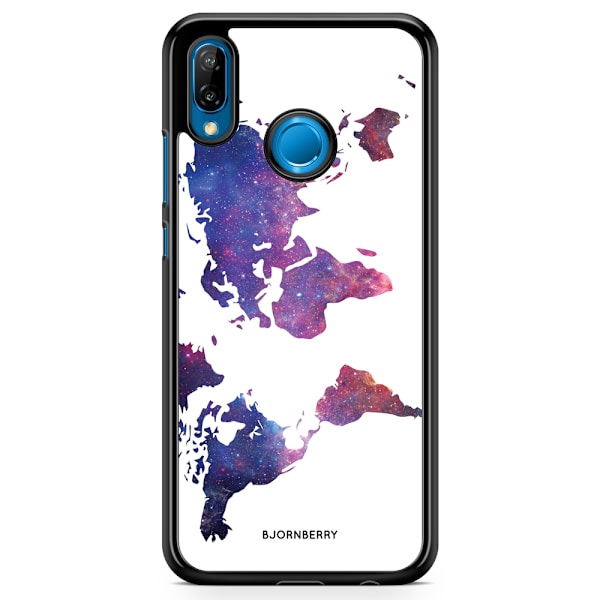 Bjornberry Skal Huawei P20 Lite - Världkarta Rymd