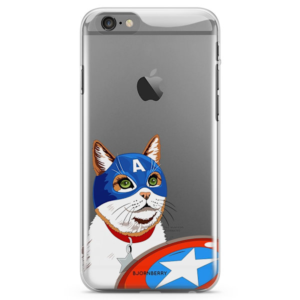 Bjornberry iPhone 6 Plus/6s Plus TPU Skal - Kapten Katt
