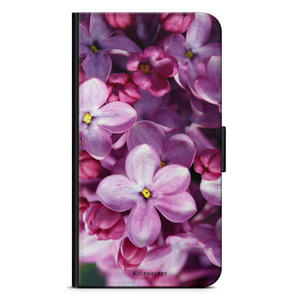 Bjornberry Plånboksfodral iPhone XS MAX - Lila Vårblommor