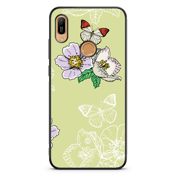 Bjornberry Skal Huawei Y6 2019 - Fjärilsblomma