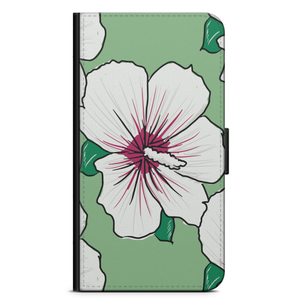 Bjornberry OnePlus 5T Plånboksfodral - Gräddvita Blommor