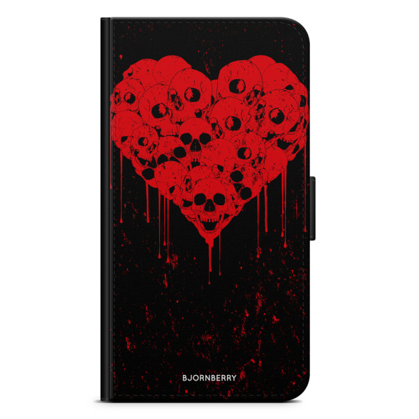 Bjornberry Plånboksfodral iPhone 7 Plus - Skull Heart