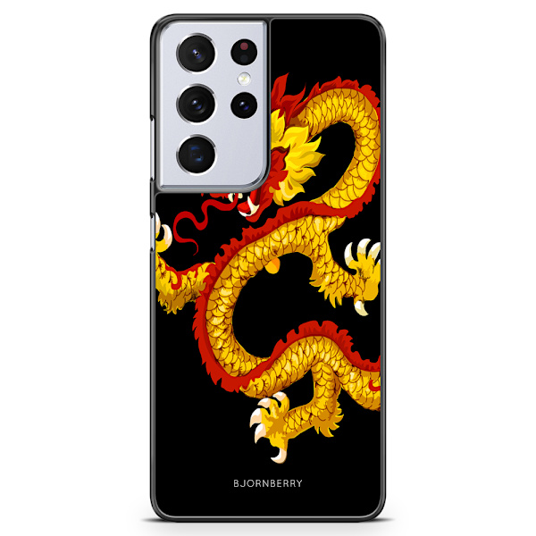 Bjornberry Skal Samsung Galaxy S21 Ultra - Gul Drake