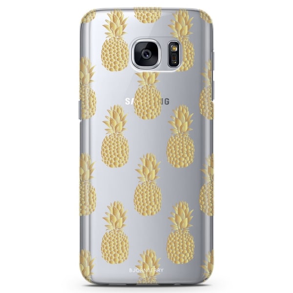 Bjornberry Samsung Galaxy S6 TPU Skal - Guldiga Ananas