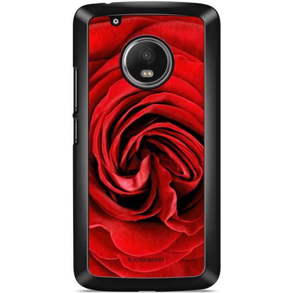 Bjornberry Skal Moto G5 Plus - Röd Ros