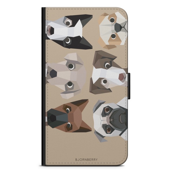 Bjornberry Plånboksfodral iPhone 8 Plus - Söta Hundar