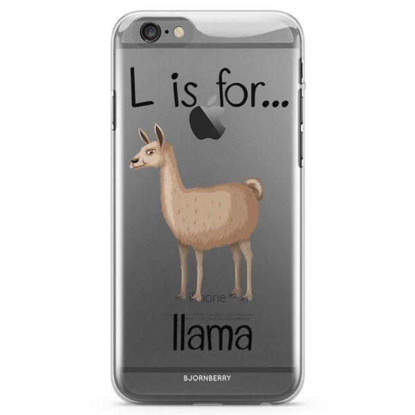 Bjornberry iPhone 6 Plus/6s Plus TPU Skal - L is for Lama