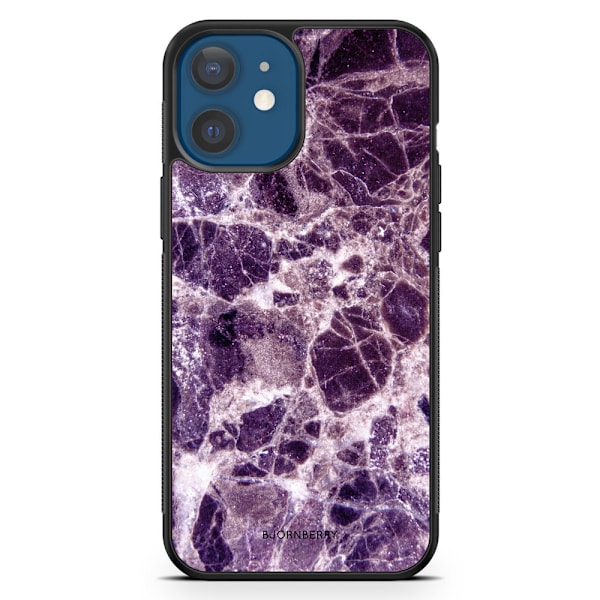 Bjornberry Hårdskal iPhone 12 Mini - Lila Marmor