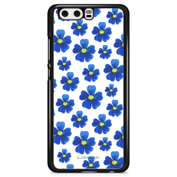 Bjornberry Skal Huawei P10 Plus - Blå Blommor