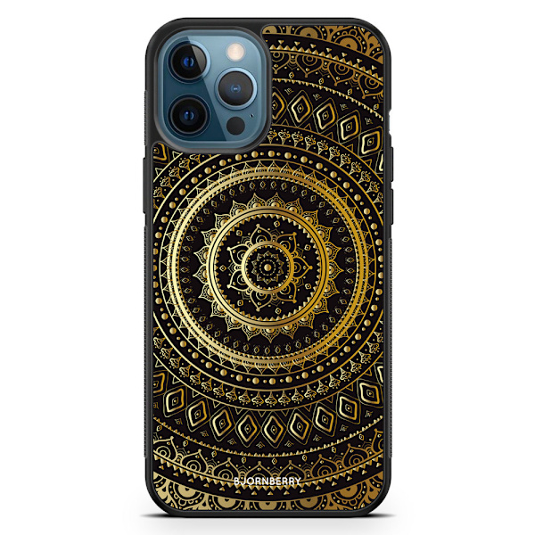 Bjornberry Hårdskal iPhone 12 Pro - Guld Mandala