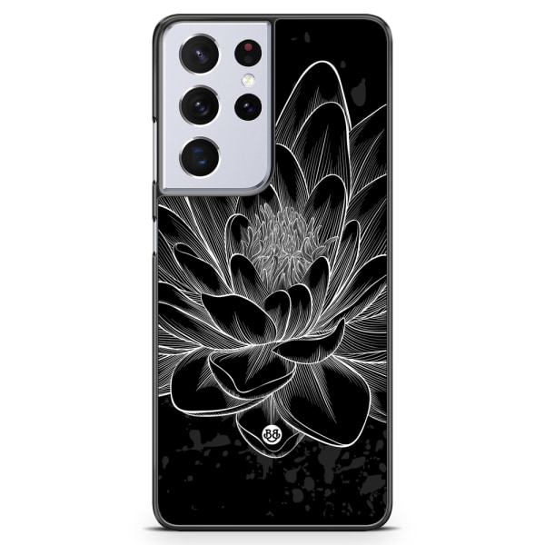 Bjornberry Skal Samsung Galaxy S21 Ultra - Svart/Vit Lotus