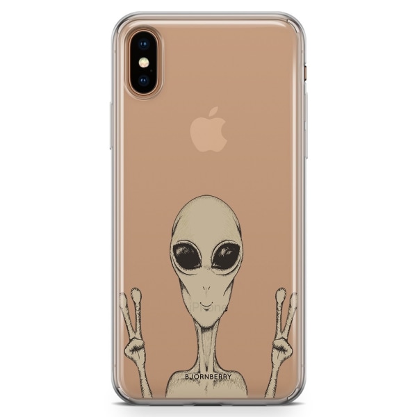 Bjornberry Hybrid Skal iPhone Xs Max  - Peace Alien