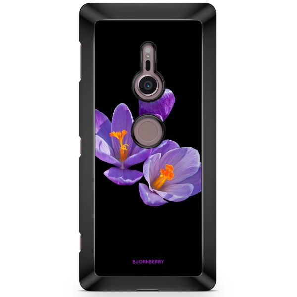 Bjornberry Sony Xperia XZ2 Skal - Lila Blommor
