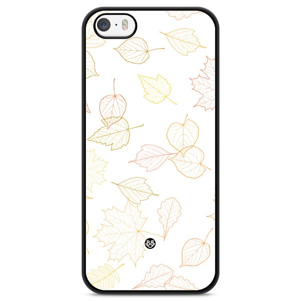 Bjornberry Skal iPhone 5/5s/SE (2016) - Vit med Löv