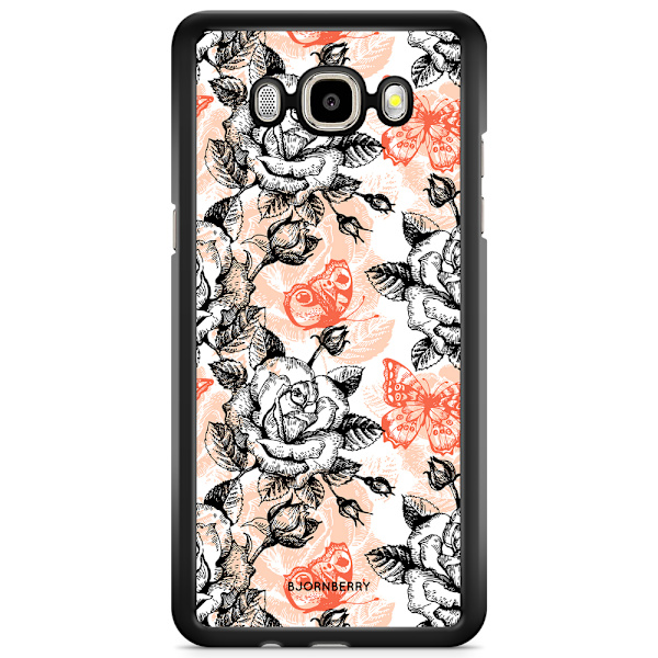 Bjornberry Skal Samsung Galaxy J3 (2016) - Fjärilar & Rosor