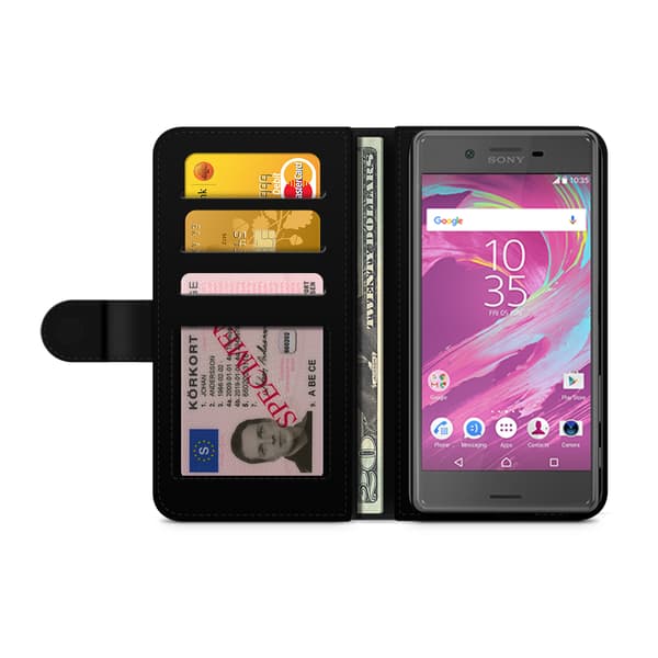 Bjornberry Plånboksfodral Sony Xperia X - Tiger Rök