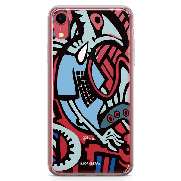 Bjornberry Hybrid Skal iPhone XR  - Grafitti Ödla