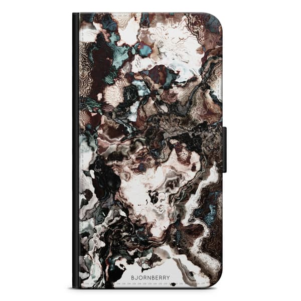 Bjornberry Plånboksfodral Google Pixel - Brun Marmor