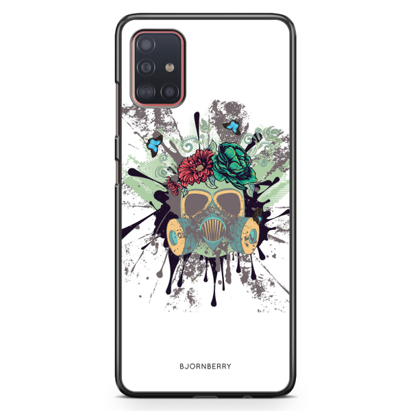 Bjornberry Skal Samsung Galaxy A51 - Gas Mask Blommor