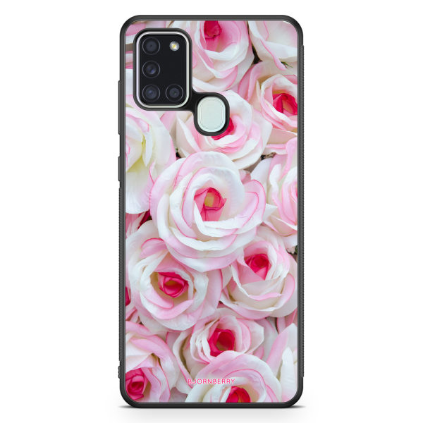 Bjornberry Skal Samsung Galaxy A21s - Rosa Rosor