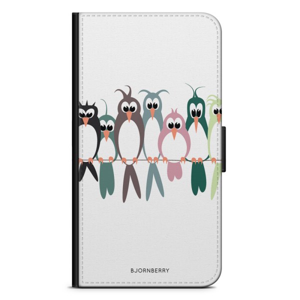 Bjornberry Plånboksfodral OnePlus 7 - Fåglar på en lina
