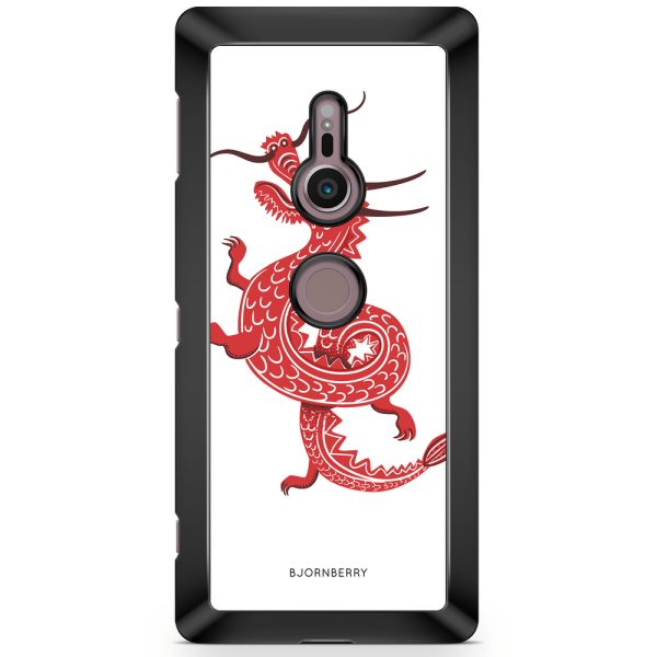 Bjornberry Sony Xperia XZ2 Skal - Röd Drake