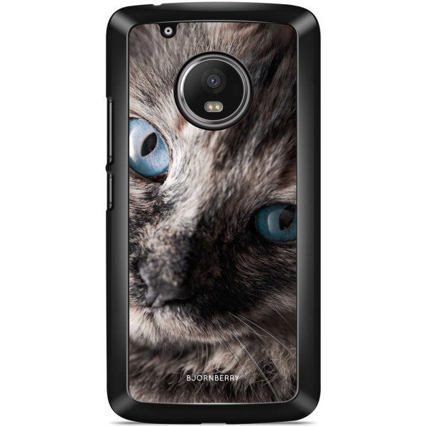 Bjornberry Skal Moto G5 Plus - Katt Blå Ögon