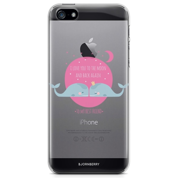 Bjornberry iPhone 5/5S/SE TPU Skal - Love You To The Moon