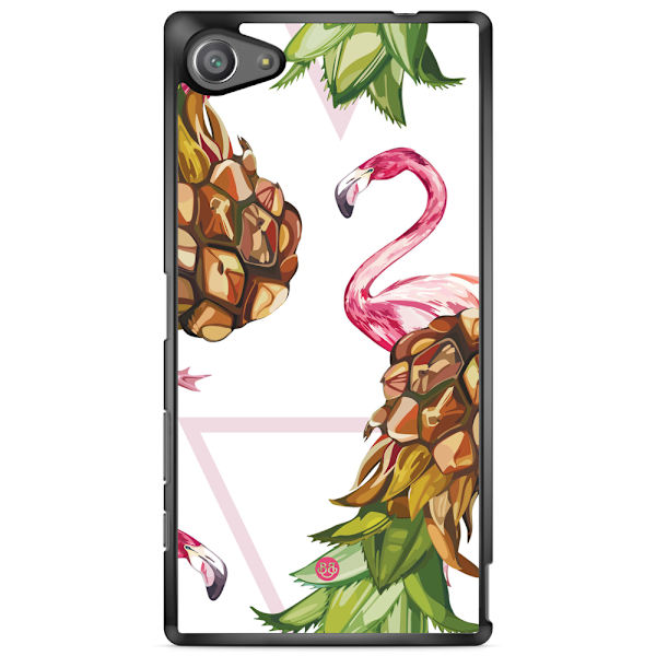 Bjornberry Skal Sony Xperia Z5 Compact - Ananas & Flamingo