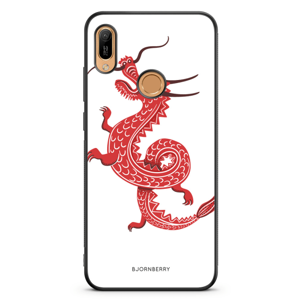 Bjornberry Skal Huawei Y6 2019 - Röd Drake