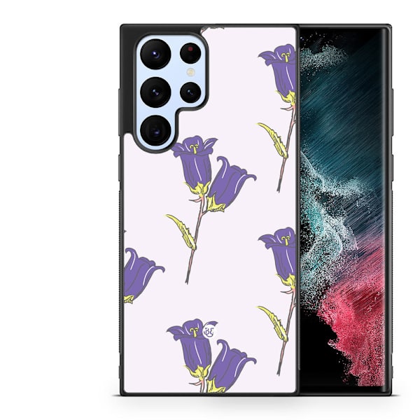 Bjornberry Skal Samsung Galaxy S23 Ultra -Vilda Lila Blommor