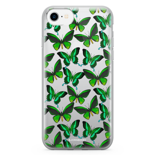 Bjornberry Skal Hybrid iPhone 7 - Fjärilar