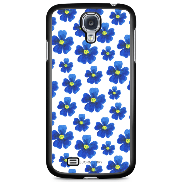 Bjornberry Skal Samsung Galaxy S4 - Blå Blommor