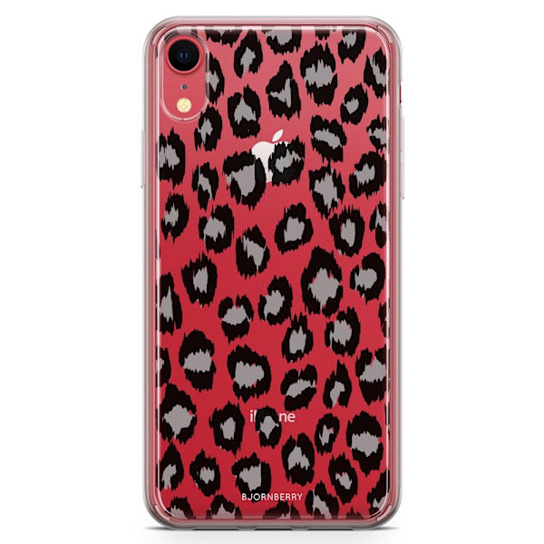 Bjornberry Hybrid Skal iPhone XR  - Grå Leopard