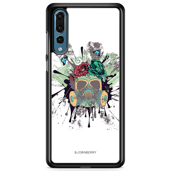 Bjornberry Skal Huawei P20 Pro - Gas Mask Blommor