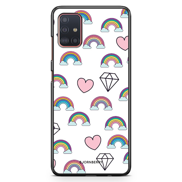 Bjornberry Skal Samsung Galaxy A51 - Regnbågar Diamanter