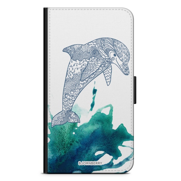 Bjornberry Plånboksfodral iPhone X / XS - Mandala Delfin