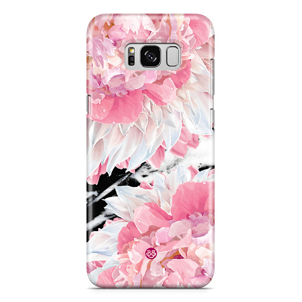 Bjornberry Samsung Galaxy S8 Premium Skal - Dahlia Marble Dark