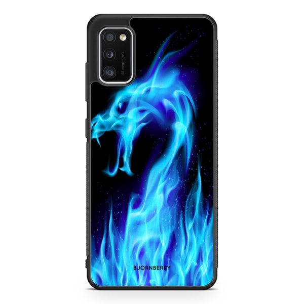 Bjornberry Skal Samsung Galaxy A41 - Blå Flames Dragon