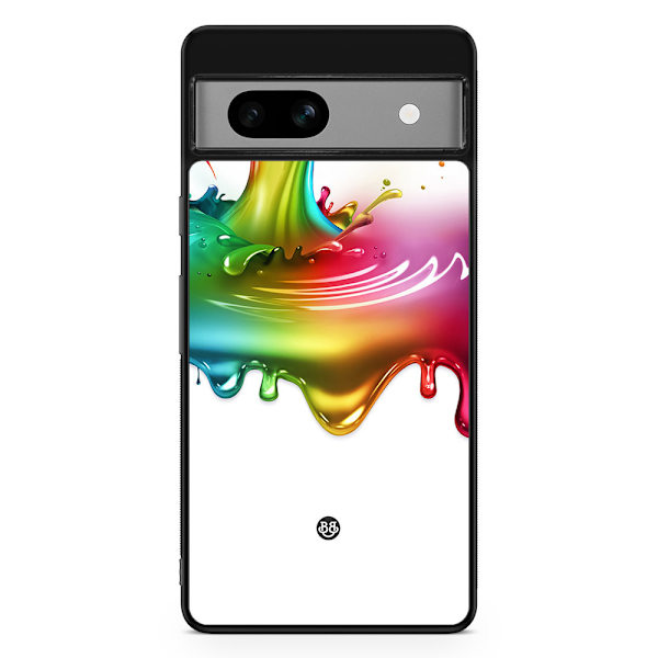 Bjornberry Google Pixel 7a Skal - Regnbågssplash
