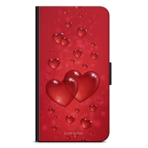 Bjornberry Plånboksfodral iPhone 8 Plus - Hjärtan