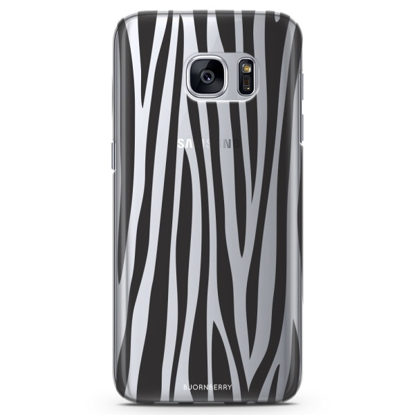 Bjornberry Samsung Galaxy S7 Edge TPU Skal -Zebra