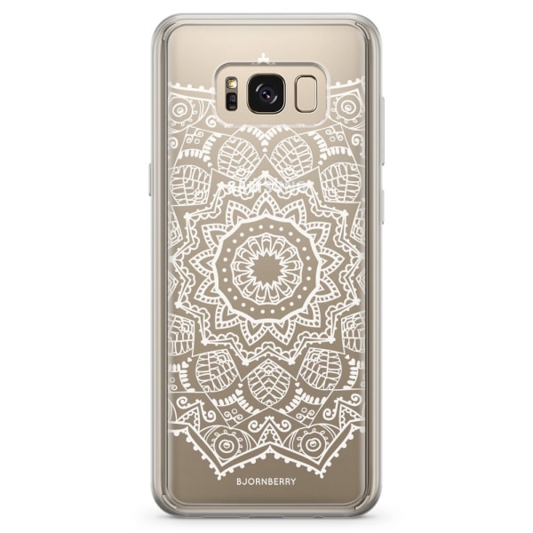 Bjornberry Skal Hybrid Samsung Galaxy S8 - Vit Mandala