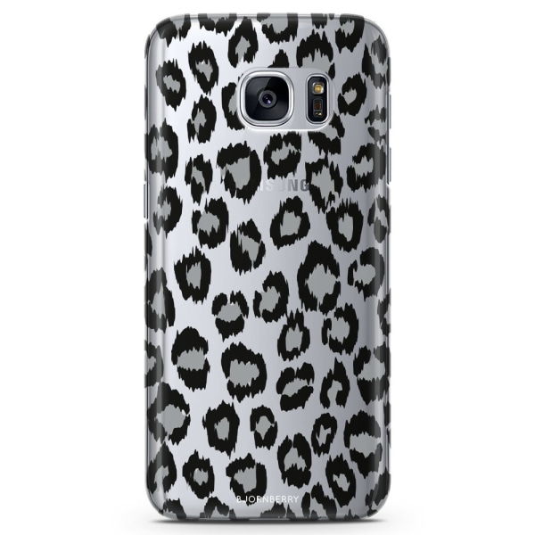 Bjornberry Samsung Galaxy S7 Edge TPU Skal -Grå Leopard